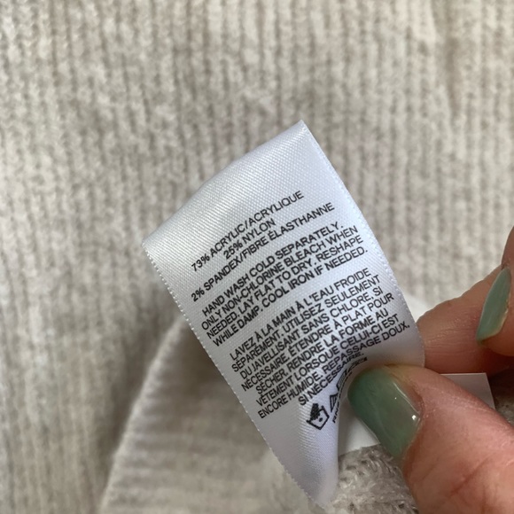 EXPRESS▪️Bubble Sleeve Ruffle Knitted Sweater. S - Picture 11 of 12